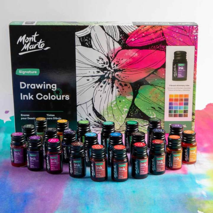 Mont%20Marte%20Drawing%20Ink%20Colours%2024pc%20x%207ml%20-%20Image%202