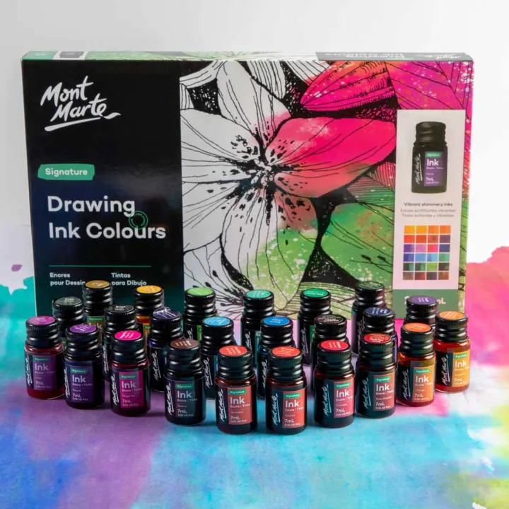 Mont%20Marte%20Drawing%20Ink%20Colours%2024pc%20x%207ml%20-%20Image%202