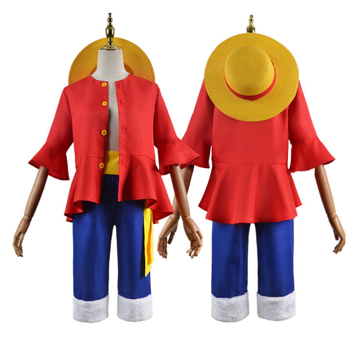 Anime%20One%20Piece%20Cosplay%20Costume%20Straw%20Hat%20Boy%20Country%20Monkey%20D.%20Luffy%20Clothes%20Christmas%20Party%20Carnival%20Adult%20Kids%20Shorts%20Kimono%20-%20Image%202
