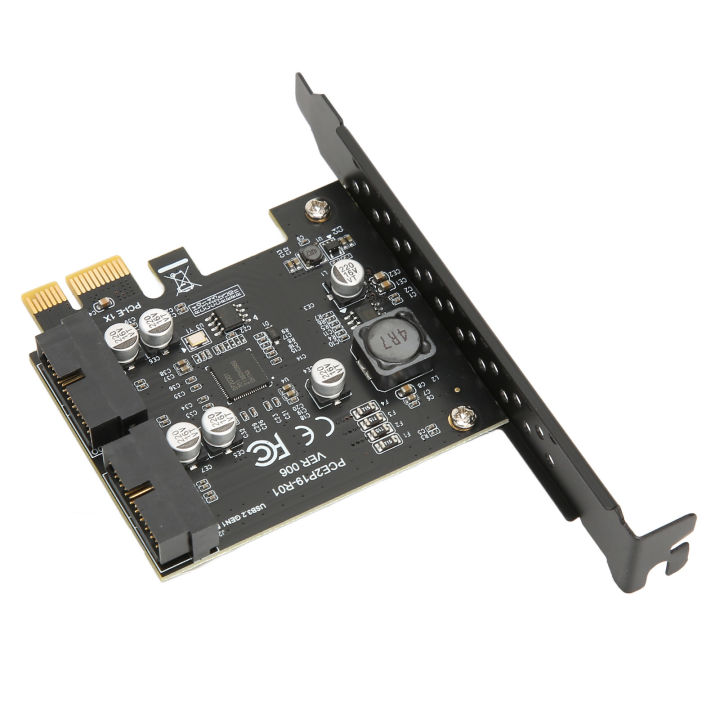 USB 3.2 Gen1 PCIe Card, 5Gbps Plug and Play PCIE To USB 3.2 Expansion Card for Small Chassis