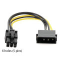 Video 6 Pin To 4 Pin Male Power Supply Cable 18awg 6 Pin To 4 Pin Extension Conversion -E Adapter Cable 15cm. 