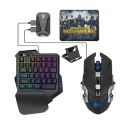 Paket Keyboard Gaming Single Hand RGB 5in1 Divipard Keyboard Gaming.