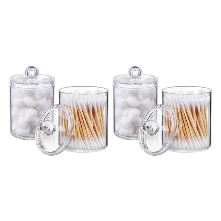 2X%20Qtip%20Holder%20Dispenser%20for%20Cotton%20Ball,%20Cotton%20Apothecary%20Jar%20with%20Lids%20for%20Bathroom%20Canister%20Storage%20Organization%20B%20-%20Image%203
