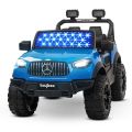 GoodLuck Baybee Kids Battery Operated Car Jeep Rechargeable Car for Kids Electric car for Baby Ride On Toy Car with R/C for Boys & Girls Kids 3 to 8 Years-Benzee Blue. 