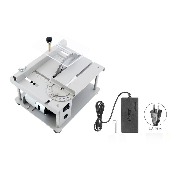 KOGEEK 150W Multi-Functional Table Saw Mini Desktop Saw Cutter Electric Cutting Machine with Saw Blade Adjustable-Speed Angle Adjustment 40MM Cutting Depth for Wood Plastic Acrylic Cutting