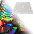 10 Pieces Clear CD Cases DVD Disc Case DVD Cases for Travel Car Home Office. 