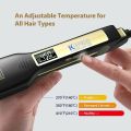KIPOZI Professional Hair Straightener Titanium Flat Iron with Digital LCD Display Dual Voltage Instant Heating Curling Iron.