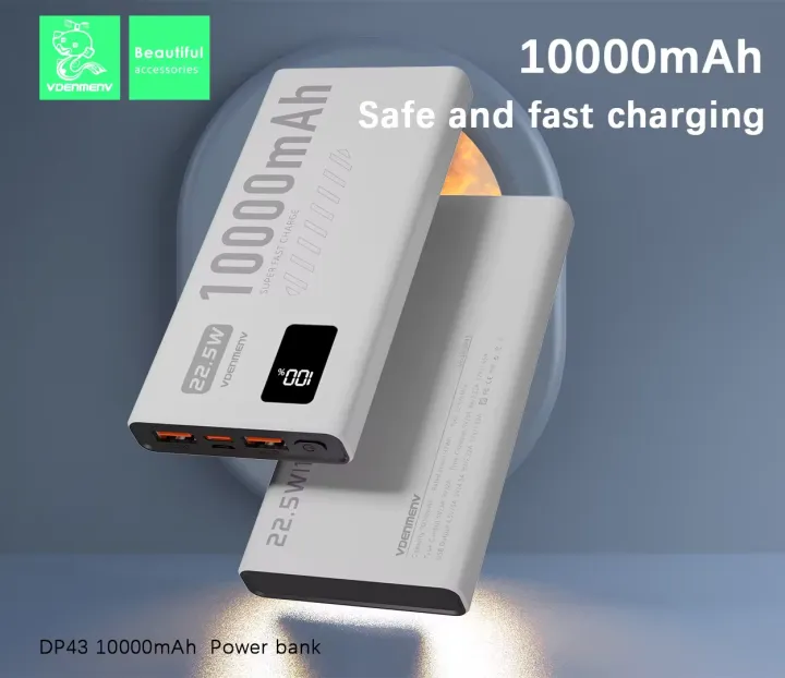 VDENMENV%20DP43%20PD%2022.5W%20QC3.0%2010000mAh%20%20Power%20Bank%20Compact%20Portable%20Fast%20Charging%20External%20Battery%20Charger%2010000%20mAh%20Powerbank%20-%20Image%204