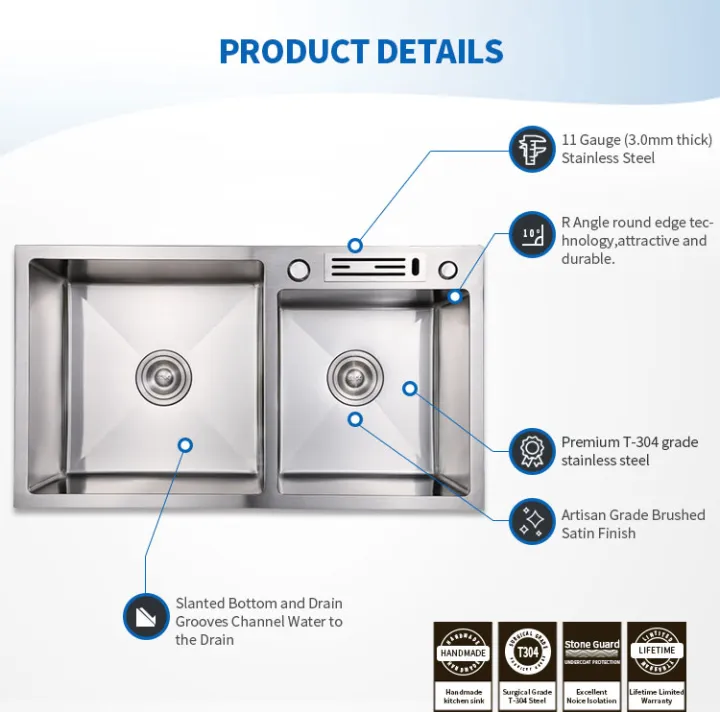 Hand%20Made%20Kitchen%20Sink%20Teka%20brand%20(Double%20Bowl%2018x30-32")%20-%20Image%204