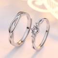 Zircon Royal Couple Ring For Man And Woman 2 Pcs - Ring For Men. 