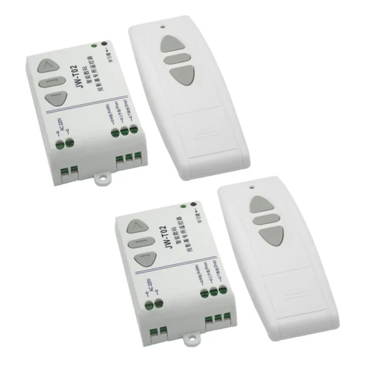 2X -T02 AC 220V Motor Wireless Remote Control Switch UP Down Stop ...