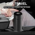 Coffee Cups Travel Mugs, 500Ml Water Bottle Vacuum Insulating Cup, LED Touchscreen Temperature Gauge(Black). 