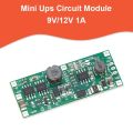 DC Mini UPS Circuit Module 9V/12V 1A Charging Discharge Module for 18650 Lithium Battery UPS Voltage Converter Uninterruptible Power Supply Board. 