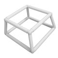 Embroidery Frame Lap Stand Rectangular Double Layer Household Versatile Embroidery Frame Holder PP Plastic Tube for Cross Stitch. 