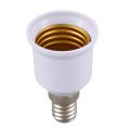 10 Pcs E14, E27 Adapter Base Screw LED Light Bulb Bulb Socket Converter, White. 