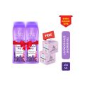 SKINZEN Lavender Shower Gel 250ml  + Loofah  – Combo Pack. 