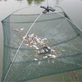 New Portable 60/80/100cm Folding Fishing Net Nylon Network Shrimp Fish Net Casting Net Fishing Cage Outdoor Fishnet For Fishing. 