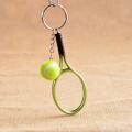 Tennis Racket Ball Key Chain Key Ring pendants Holder necklace Gift keychain for sports Car. 