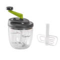Hand Chopper, Manual Food Chopper, Hand Crank Onion Spinner, Food Chopper with Container, Rotary Onion Chopper.
