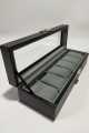 6 Slot Leather Watch Box Display Case. 