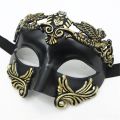 Men Masquerade Ancient Greco-Roman Warrior Eye Masks Halloween Party Cosplay Costume Accessories Half Face Mask Props.