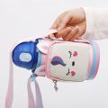 Portable Cartoon Water Bottle Bag with Strap tumbler bag holder sling bag Thermos Cup Cover Adjustable Water Bottle Cover Protective Pouch Carrier Bag For Student Kids. 