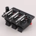 For WP6-3B 6 Way Spring Push Release Connector Speaker Terminal Block Load Spring Audio Speaker Terminals Plug Socket Clip Hudduo. 