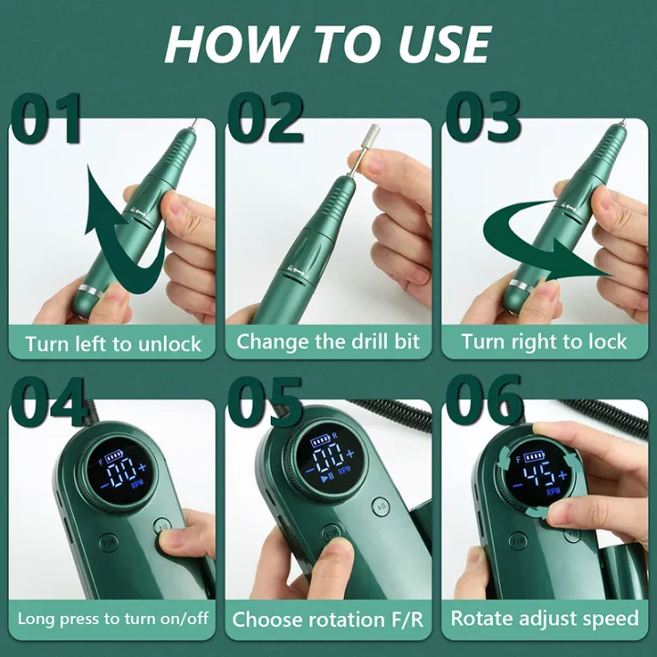 45000RPM%20Electric%20Nail%20Drill%20Machine%20Rechargeable%20Manicure%20Machine%20With%20LCD%20Display%20Portable%20Cordless%20Drill%20Set%20Nail%20Art%20Tools%20Lateil%20-%20Image%204