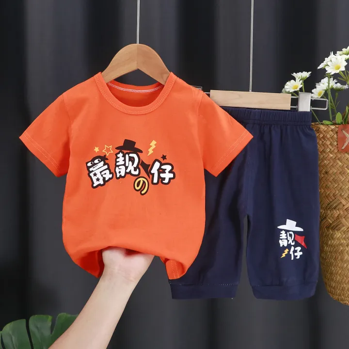 Children's%20Summer%20Clothes%20Girls'%20Suit2022New%20Boys'%20Cotton%20Short-Sleeved%20BabytKids%20Shorts%20Children's%20Clothing%20-%20Image%207