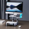 HXSJ Computer Monitor Stand Height Adjustable Retractable Mount Desk Laptop Riser Keyboard Support for iMac Macbook iPad iPhone. 