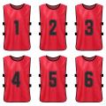 12pcs Soccer Pinnies Quick Drying Football Team Jerseys Youth Sports Team Training Numbered Bibs Practice Sports Vest. 