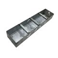 Four Gang Steel Junction Box For Electrical Wiring Square Edge Silver Metal Wall Mount Switch Back 4 Part 4Gang.