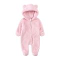 Newborn Baby Jumpsuit Hooded Fleece Rompers Long Sleeve Suits  26  inch. 