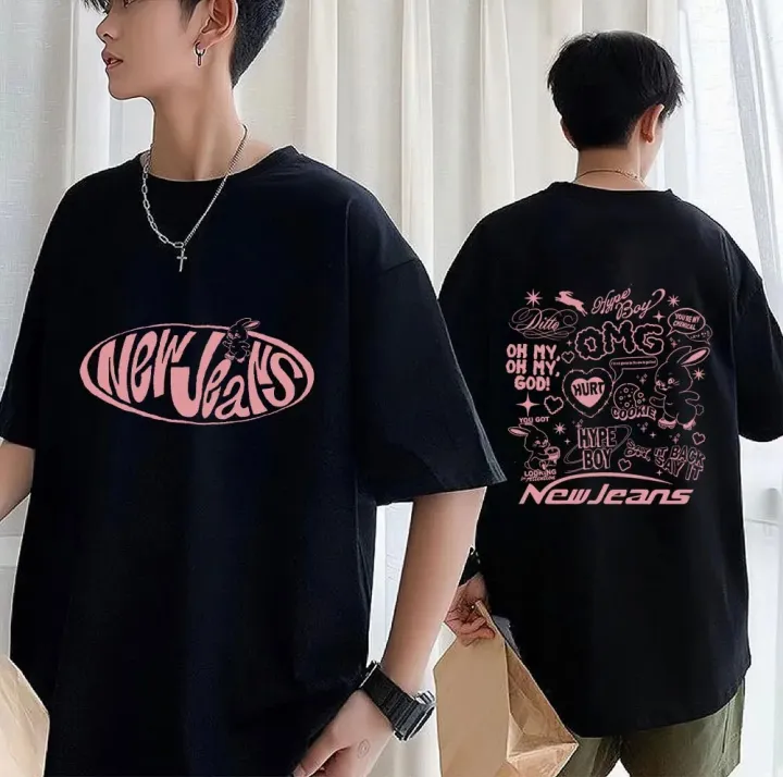 Plus-size%20Women's%20Dress%20NewJeans%20Bunny%20Graphic%20T%20Shirt%20Fashion%20Harajuku%20T-Shirts%20Men%20Women%20Kpop%20Short%20Sleeve%20Cotton%20T-Shirt%20-%20Image%204