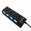 4 Ports USB 2.0 Hub LED USB Hub With Switch. 