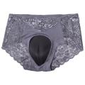 Mens Crossdress Camel Toe Panties Sheer Lace Sissysimple Underwear Shaping Underpants Hiding Gaff Lingerie. 