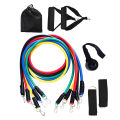 Resistance Bands Set, Including 5 Stackable Exercise Bands with Door Anchor,2 Foam Handle,2 Metal Foot Ring & Carrying Case - Home Workouts, Physical Therapy, Gym Training, Yoga. 
