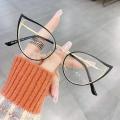 Fashion anti-blue light glasses women men oversized cat eye eyeglasses frame optical computer reading eyewear spectacle.