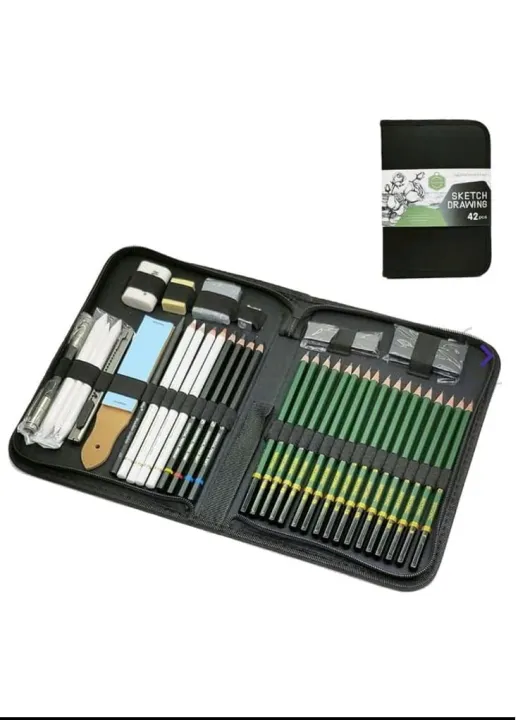 KeepSmiling%20Sketch%20Drawing%20Set,%20Sketching%20Kit%20For%20Artist%20Of%2042%20Pcs%20-%20Image%203