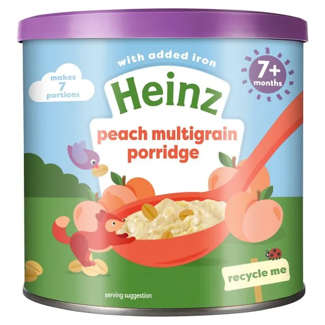 Heinz First Steps Peach Multrigain Porridge 240g, UK