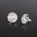 Quick sell 10 colors New Fashion Shiny Austrian Crystal Rhinestone Brincos Ear Studs Earrings for Women Girl Female.