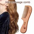 Natural Wooden Wide Tooth Hair Comb Natural Sandalwood Handmade Massage Beauty Hair Care 18cm Wood Comb Floral Print. 