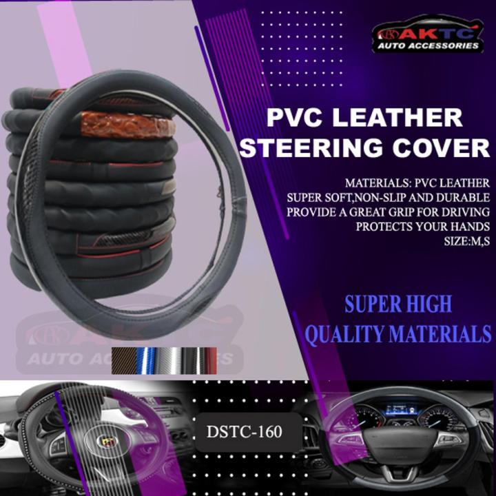 PVC LEATHER STEERING WHEEL COVER FOR CAR