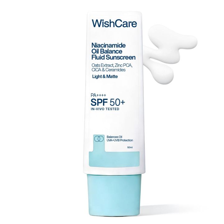 WishCare 5% Niacinamide Oil Balance Fluid Sunscreen SPF 50 PA++++ - 50g