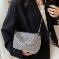 Fashion Glitter Rhinestone Evening Bag Women Trend Luxury Shiny Handbag Female Nightclub Carnival Party Crossbody Underarm Bag.