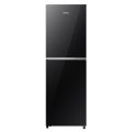 HISENSE 277 Liter TMF Refrigerator Premium Black With Built in Stabilizer | RTDG277NAB2/BD3. 