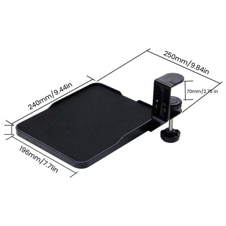 Mouse%20Tray%20Clamp%20Extended%20Rotating%20Platform%20Tray%20Under%20Desk%20Mouse%20Platform%20Clamp%20On%20Mouse%20Tray%20Computer%20Mouse%20Pad%20-%20Image%205