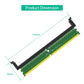 1 Piece DDR5 U-Dimm 288pin Adapter Ddr5 Memory Test Protection Card with Short Latch Green. 