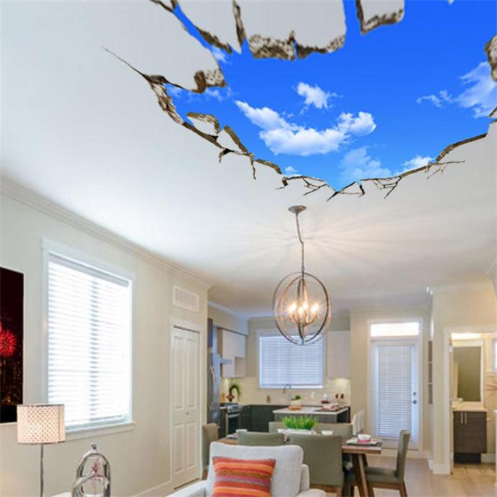 3D%20Blue%20Sky%20White%20Clouds%20Wall%20Sticker%20For%20Kids%20Baby%20Room%20Ceiling%20Roof%20Art%20Mural%20Home%20Decor%20Self-adhesive%20Floor%20Wall%20Decor%20Poster%20-%20Image%204