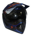 Off Road Full Face Bike Helmet for Men -Secret Metallic Blue.